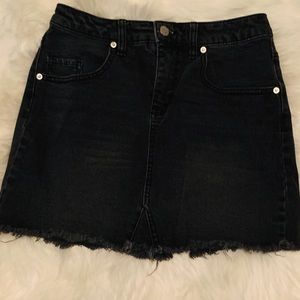 Wild Fable black denim skirt